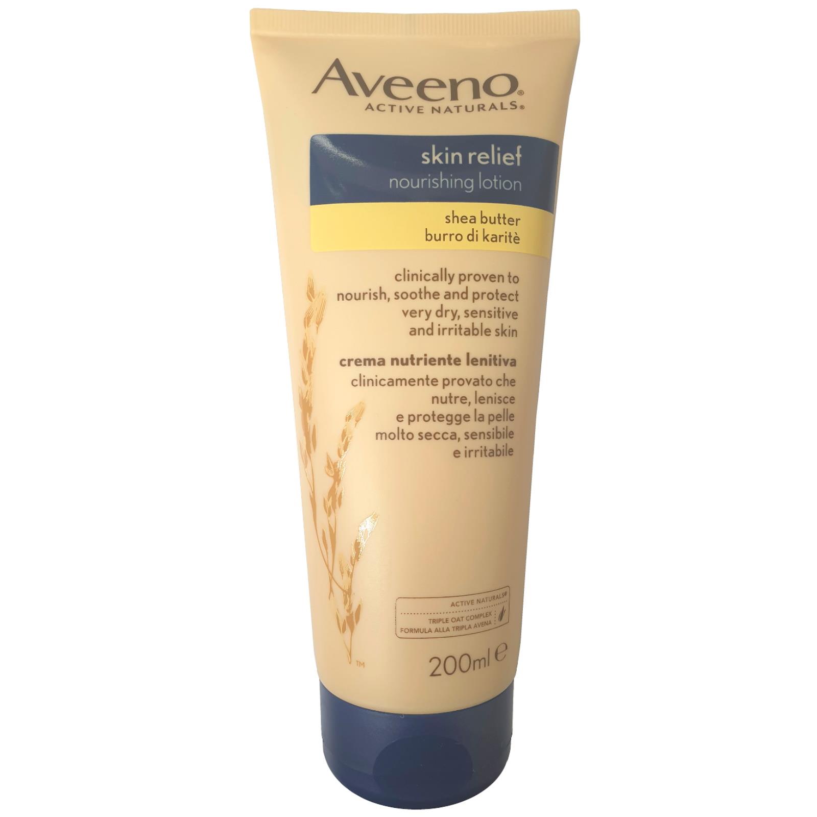 aveeno skin relief nourishing lotion shea butter
