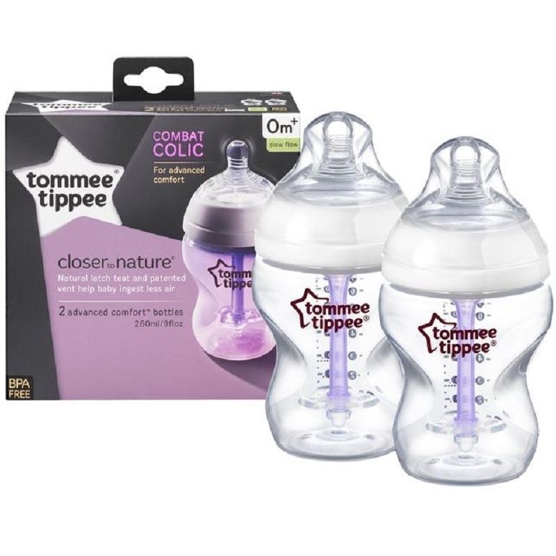 tommee tippee combat colic 2x260ml bottles slow flow 0m 1 tommee tippee flow chart
