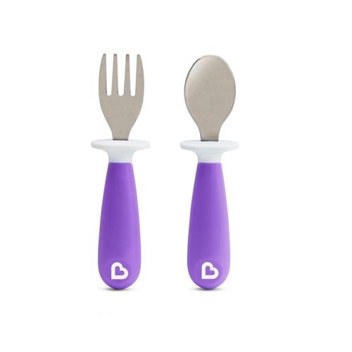 Munchkin elevar Tenedor /& Cuchara Set-Rosa