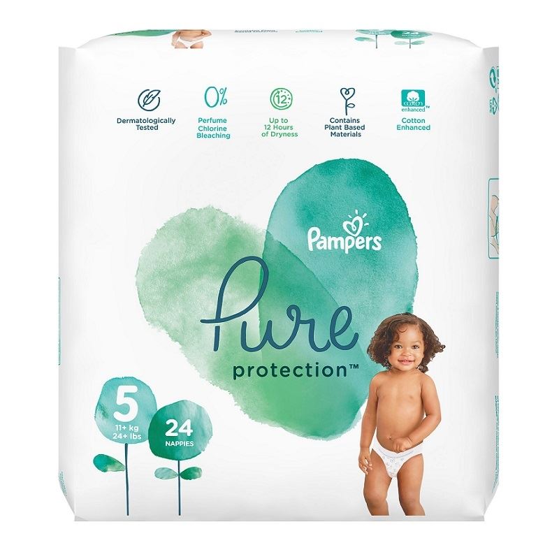 pampers pure protection size 5