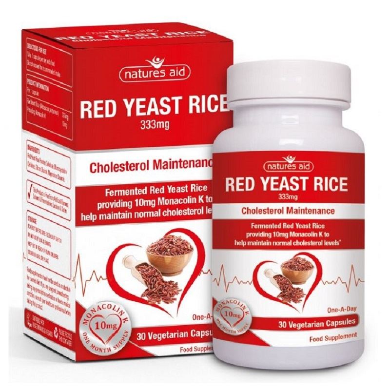 Natures Aid Red Yeast Rice 333mg Cholesterol Maintenance 30s eBay