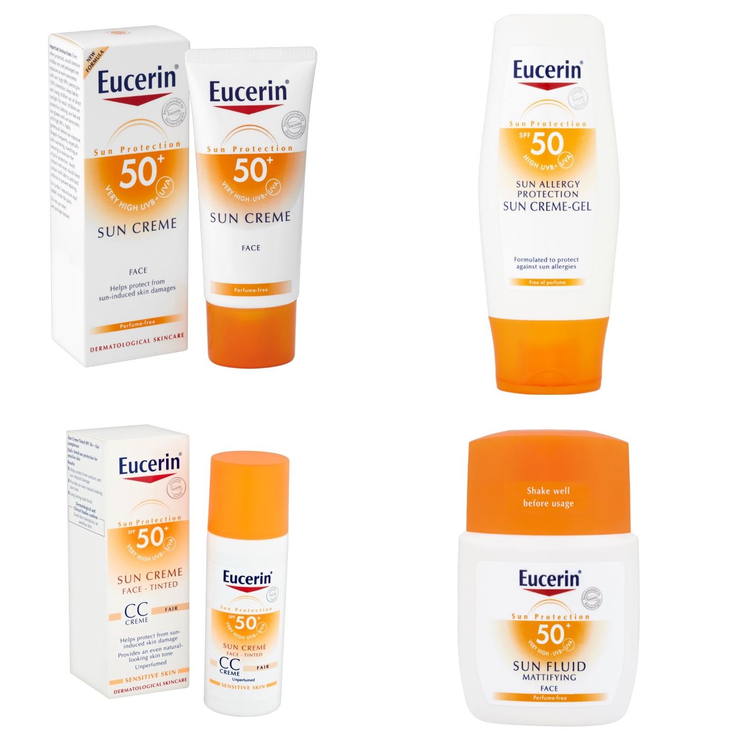 eucerin 50 spf face