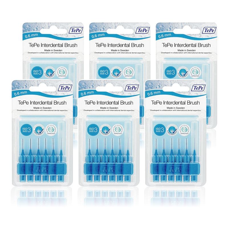 0.6 mm blue tepe interdental brushes
