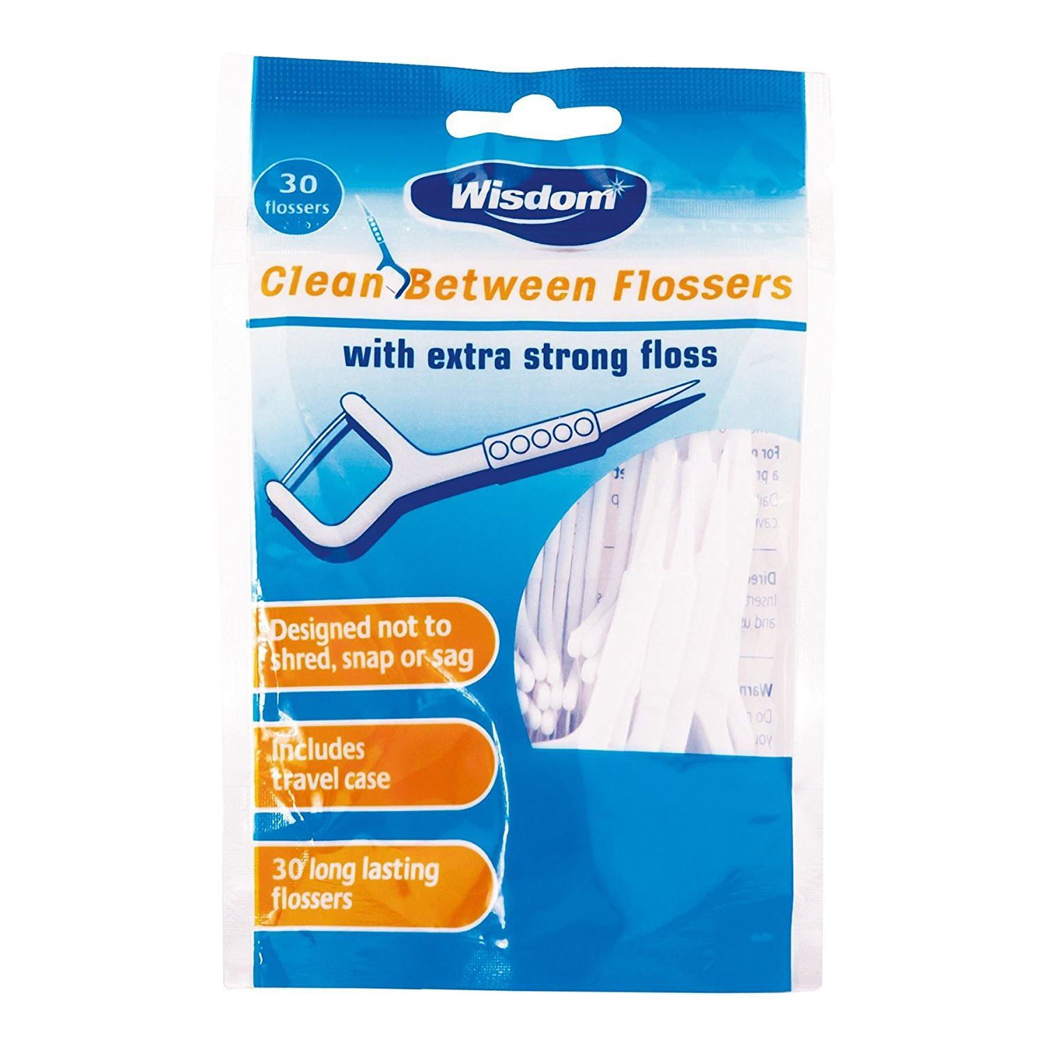 Wisdom Clean Between Flossers Extra Strong Floss 30s eBay