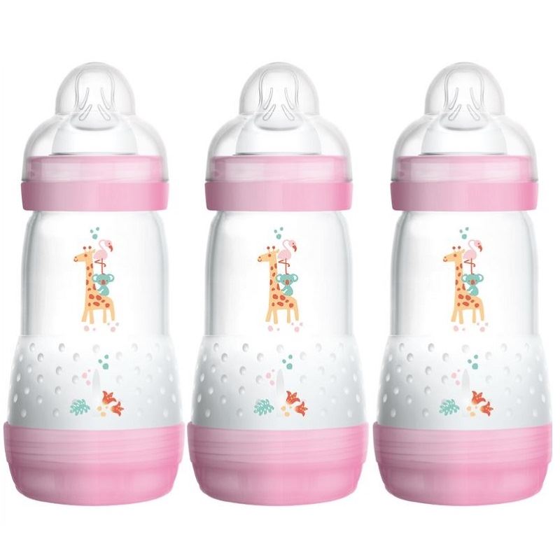 anti colic bottles pink