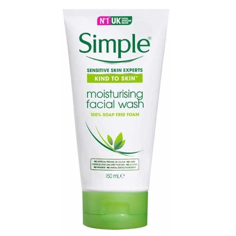 simple foaming face wash