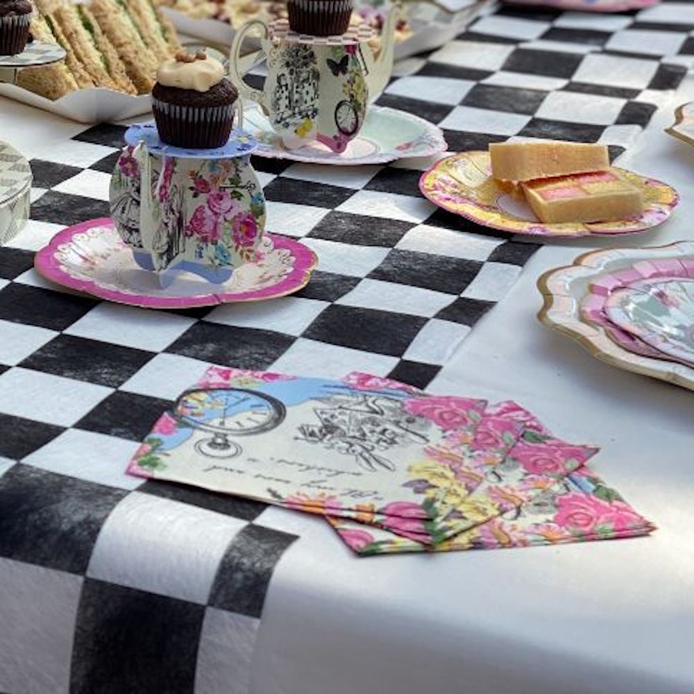 Truly Alice in Wonderland 25cm Paper Napkin x 20 Mad Hatters Wedding