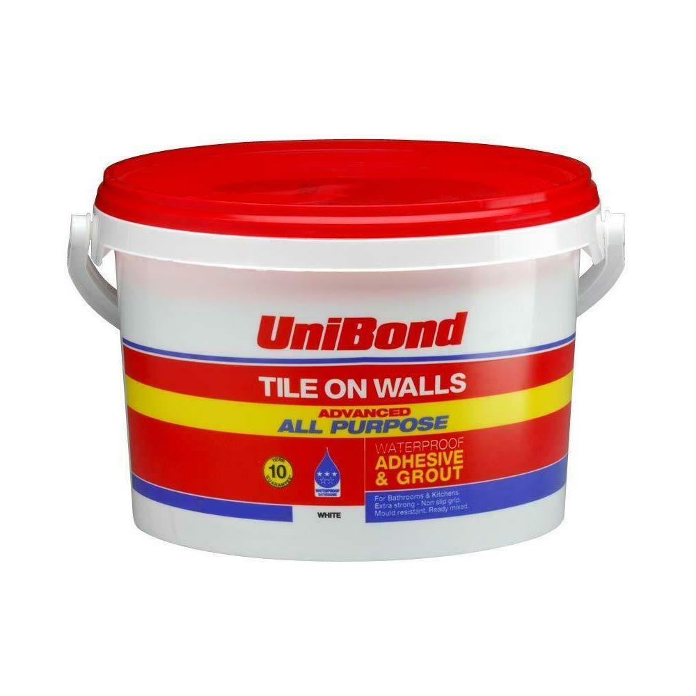 UniBond Wall Tile Adhesive and Grout with AntiMould Economy Tub