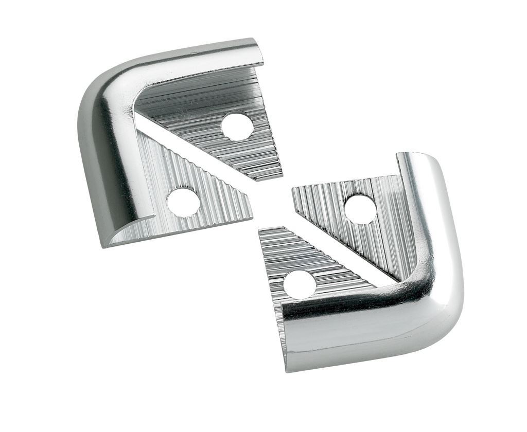 2 x Tile Rite SDC155 Silver Chrome Effect Metal Trim Corners 12mm eBay