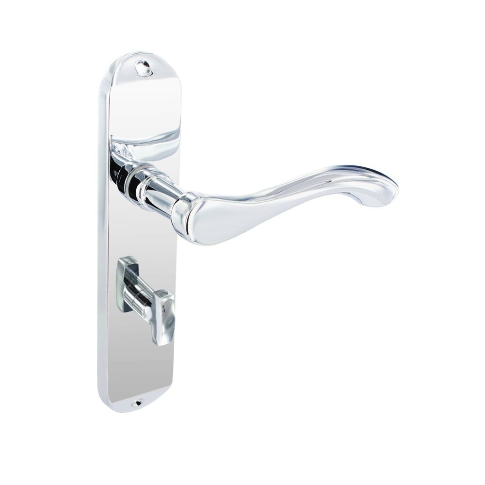 Securit Europa Bathroom Door Thumbturn Lock Handle Chrome Plated Pair 175mm eBay