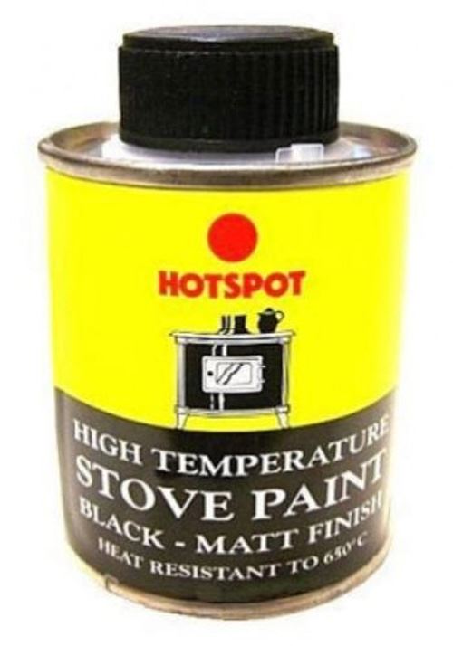 HOTSPOT OVEN STOVE HIGH TEMPERATURE HEAT RESISTANT PAINT TIN MATT BLACK