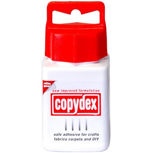 COPYDEX BOTTLE ADHESIVE RUBBER LATEX SOLUTION GLUE CARPETS & FABRICS