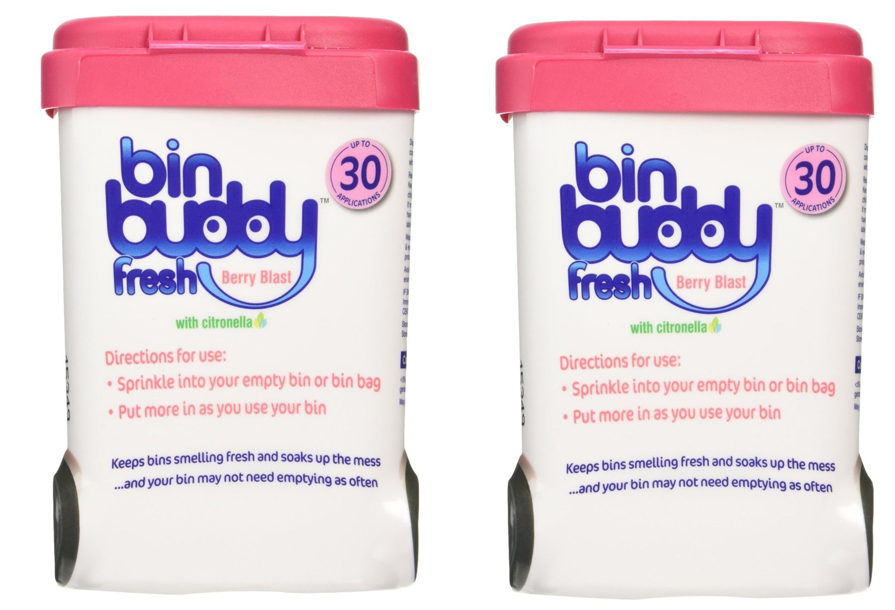 2 x BIN BUDDY BERRY BLAST WITH CITRONELLA WHEELIE BIN FRESHENER 450g eBay
