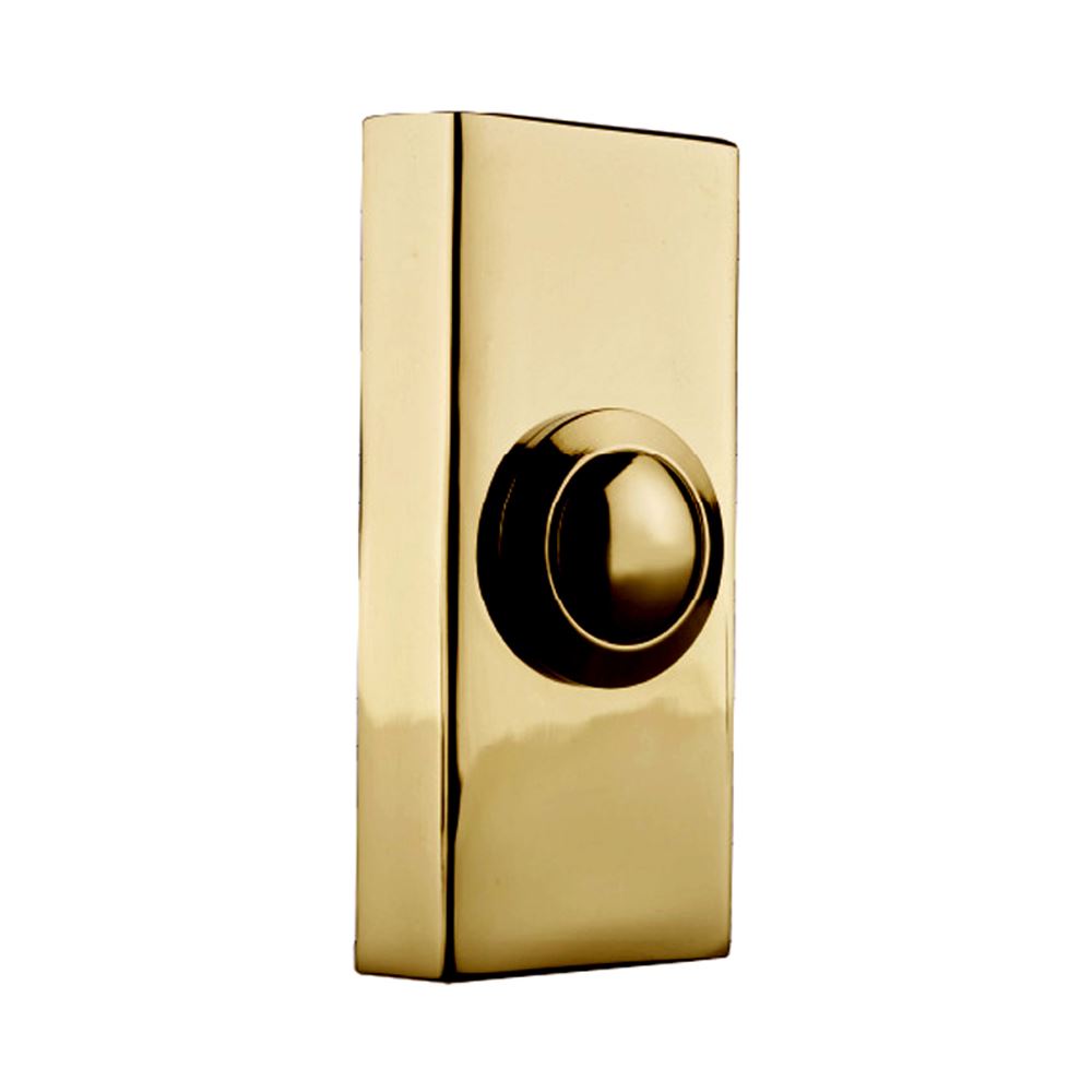 Byron Victorian 2204 Wired Door Bell Doorbell Push Brass 74 x 32mm / 2.