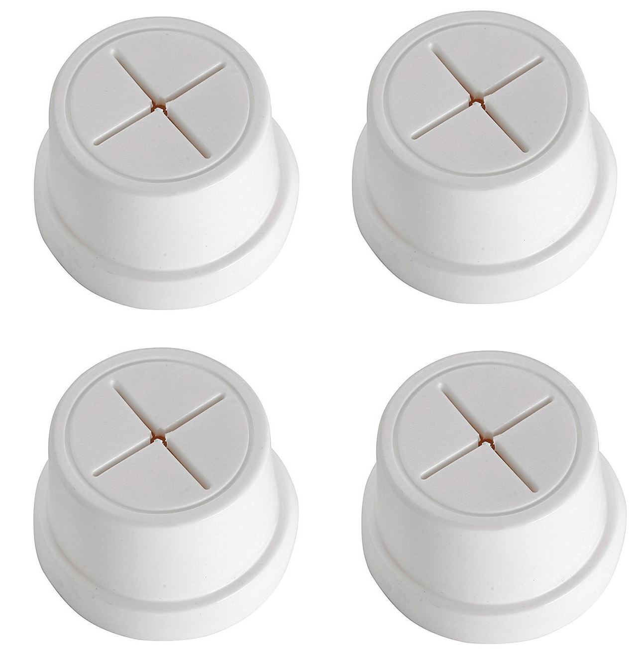 4 x CROYDEX SINGLE TEA TOWEL CLOTH HOLDER WITH RUBBER PUSH IN KITCHEN