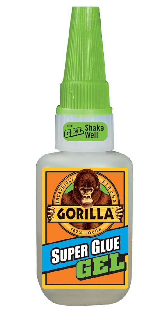 Gorilla Super Glue Gel Adhesive Bottle Bonds Plastic Wood Metal Rubber
