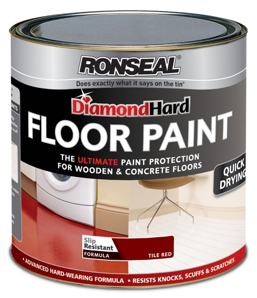 RONSEAL DIAMOND HARD FLOOR PAINT FOR WOODEN & CONCRETE FLOORS 750ML 7