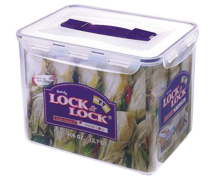 LOCK N LOCK 406 FLUID OUNCE RECTANGULAR FOOD CONTAINER WITH HANDLE 50