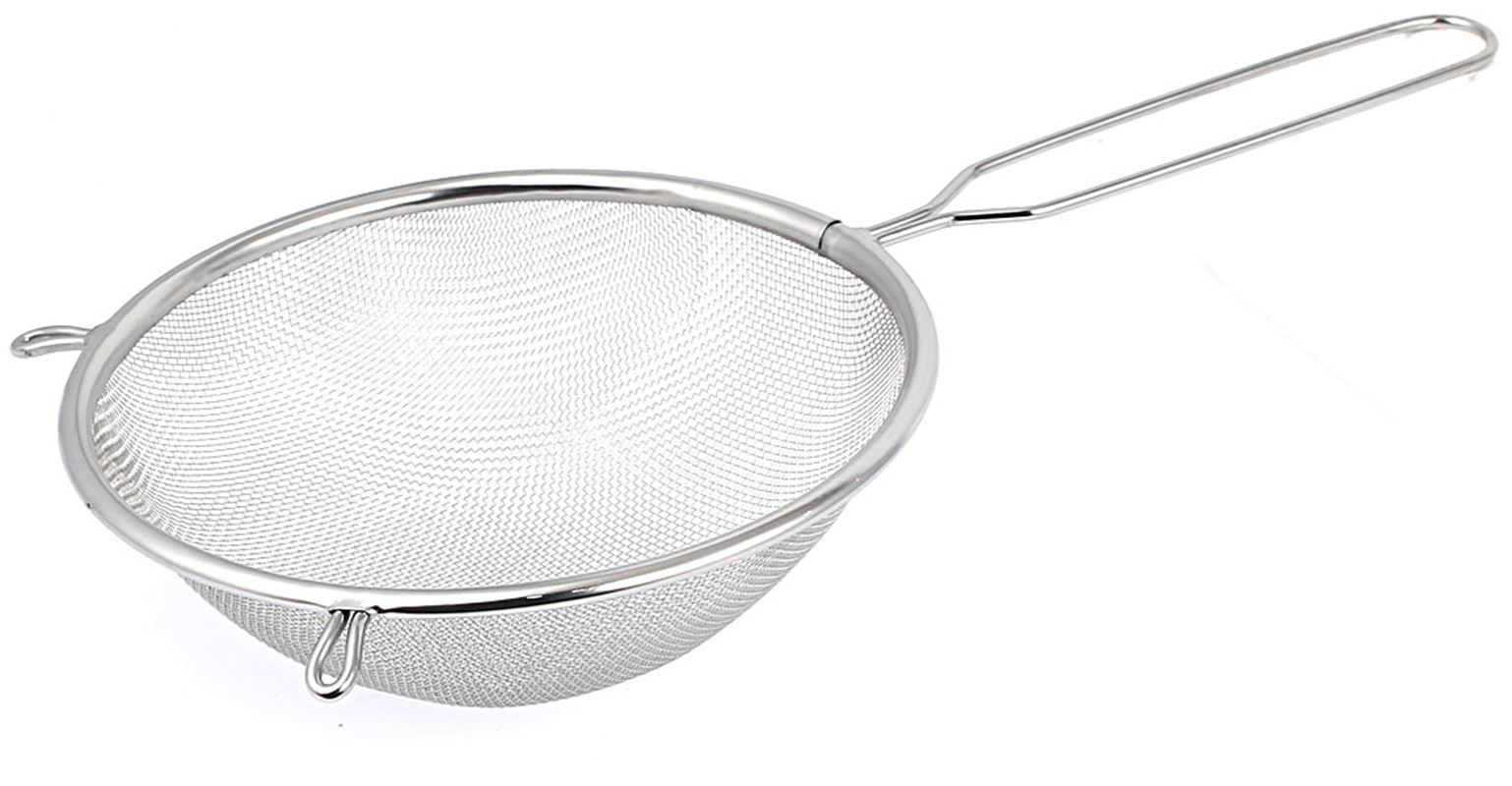Chef Aid Metal Tinned Strainer Sieve Cooking Frying Kitchen Tool 24cm