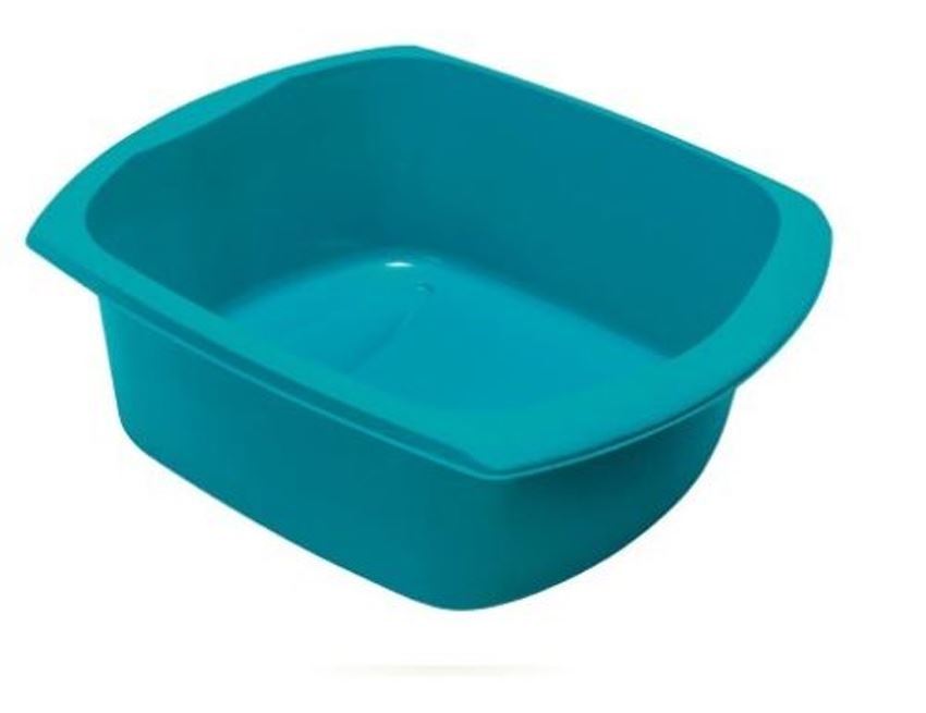 ADDIS PLASTIC RECTANGULAR LARGE WASHING UP BOWL / BASIN TEAL 509768