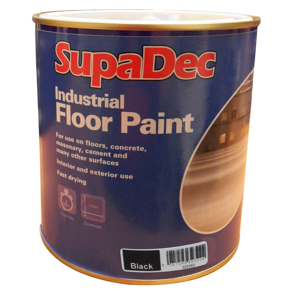 Industrial Masonary Cement Floor Paint 1L Black 5017193323224 eBay
