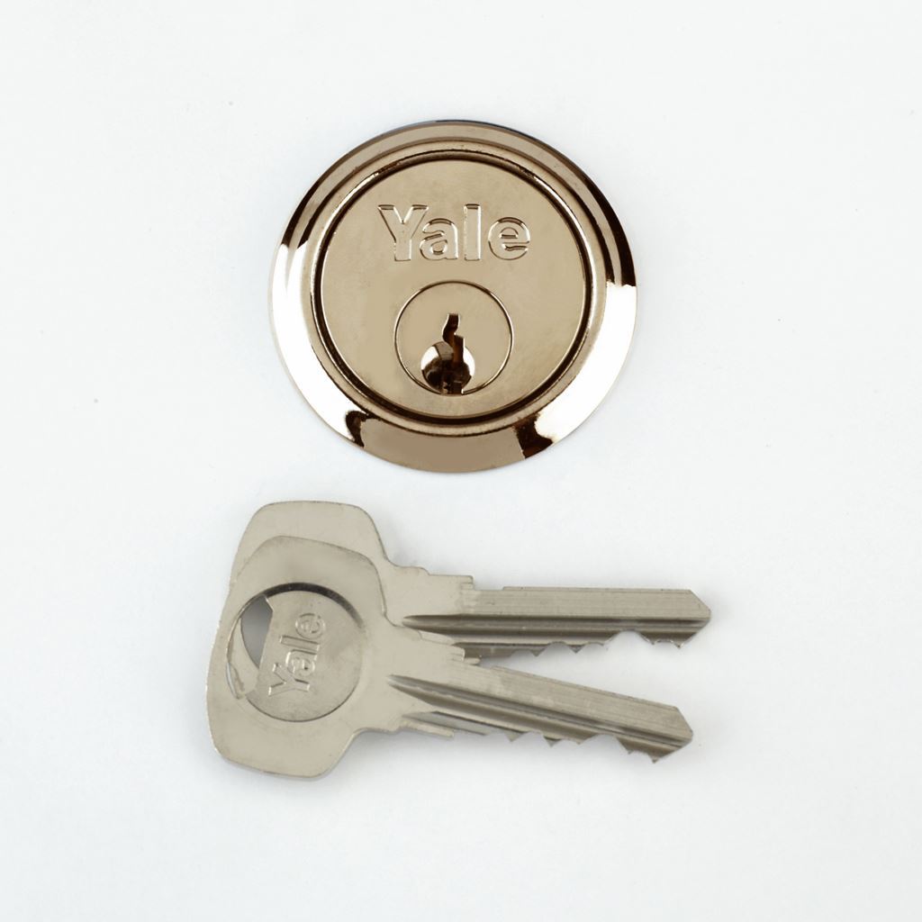 Yale Locks P1109 Replacement Rim Cylinder Polished Brass Finish 4