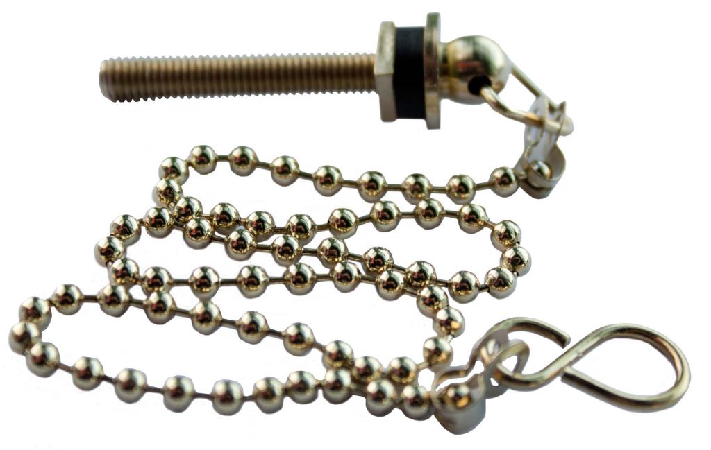 Oracstar Replacement Sink & Plug Chain Stay 12" / 305mm Gold Effect