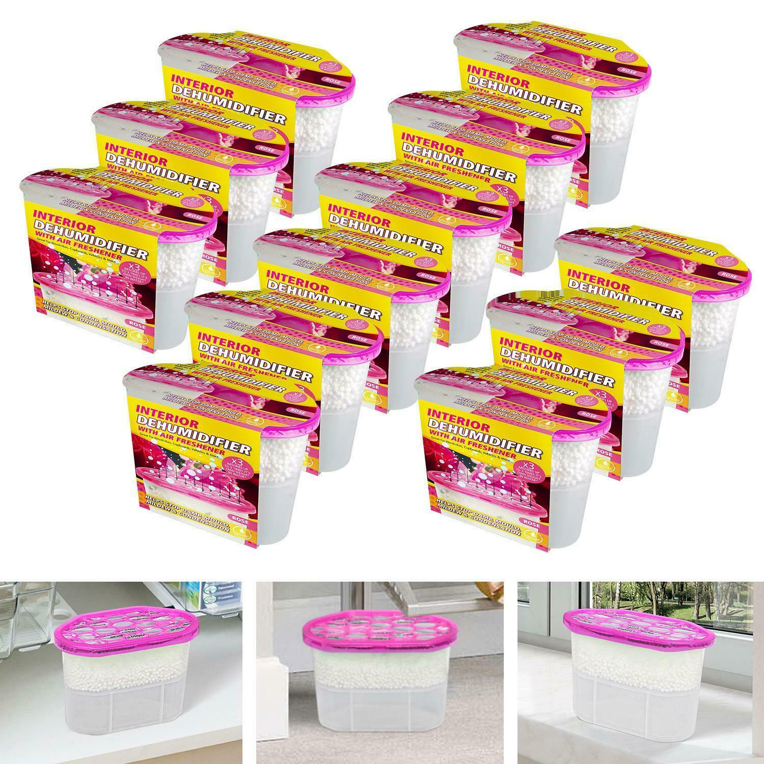 Home Wardrobe Dehumidifier Crystals Damp Mould Moisture Condensation