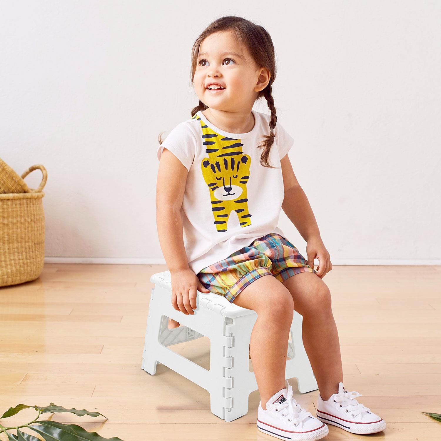Folding Step Stool Plastic Foldable Multi Purpose Dual Step Stool Small Large - Picture 48 of 50