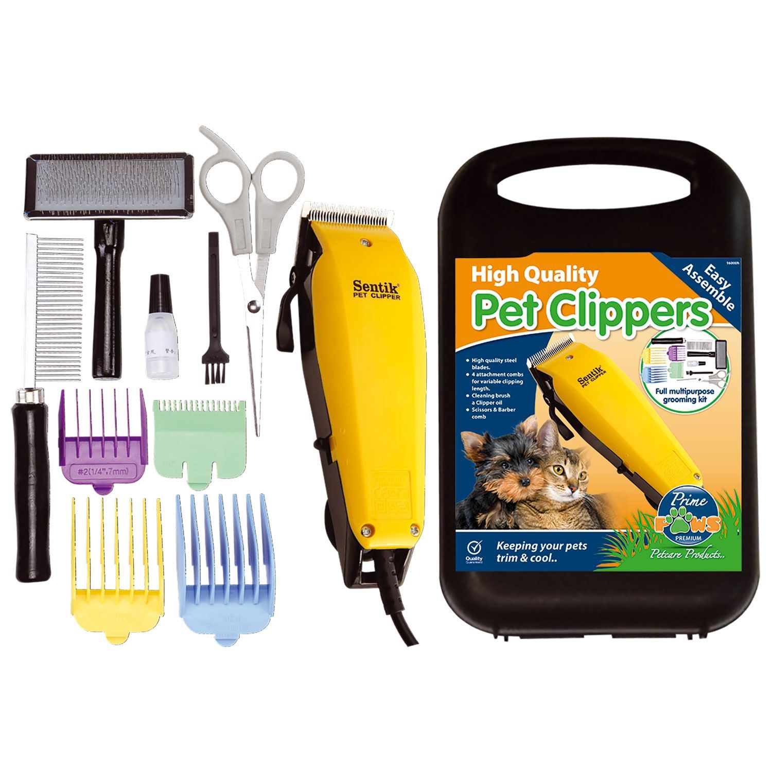 Professional 11pc Pet Dog Clippers Grooming Kit Animal Hair Trimmer