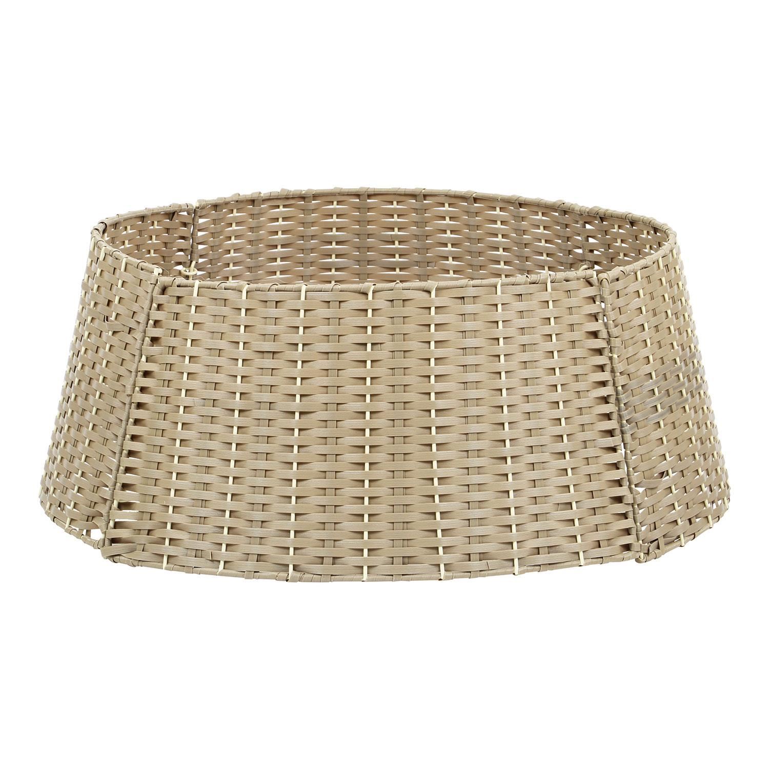 LARGE CHRISTMAS TREE Skirt Xmas Rattan Wicker Natural Base Cover