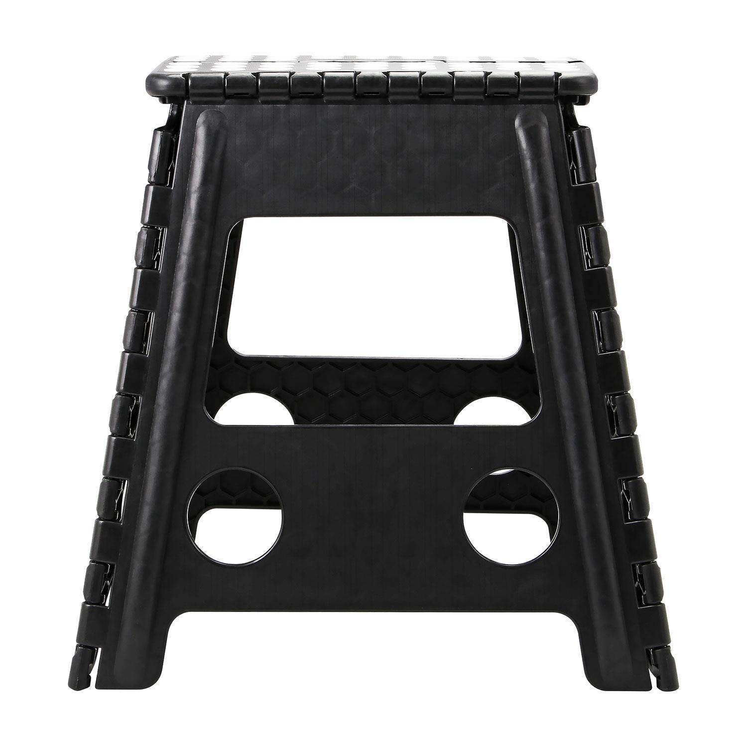 Folding Step Stool Plastic Foldable Multi Purpose Dual Step Stool Small Large - Picture 8 of 50