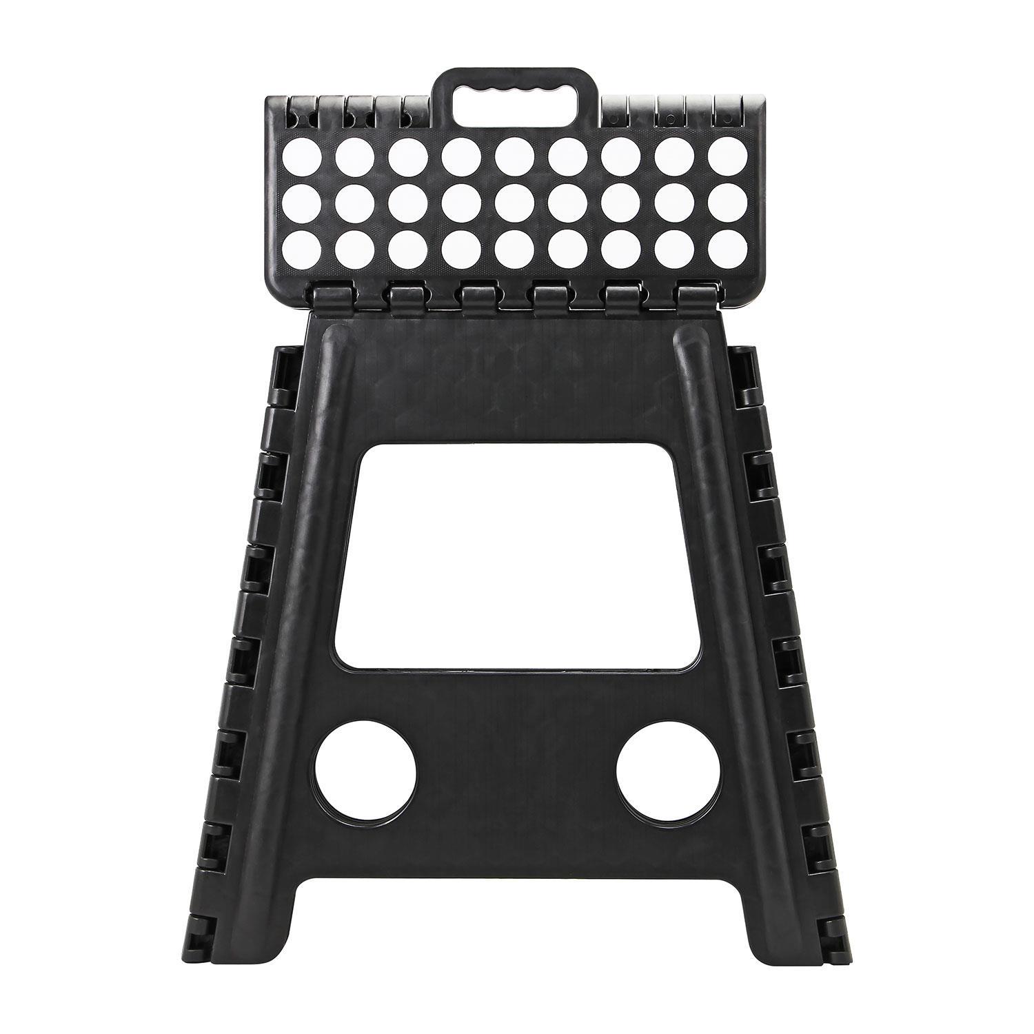 Folding Step Stool Plastic Foldable Multi Purpose Dual Step Stool Small Large - Picture 10 of 50