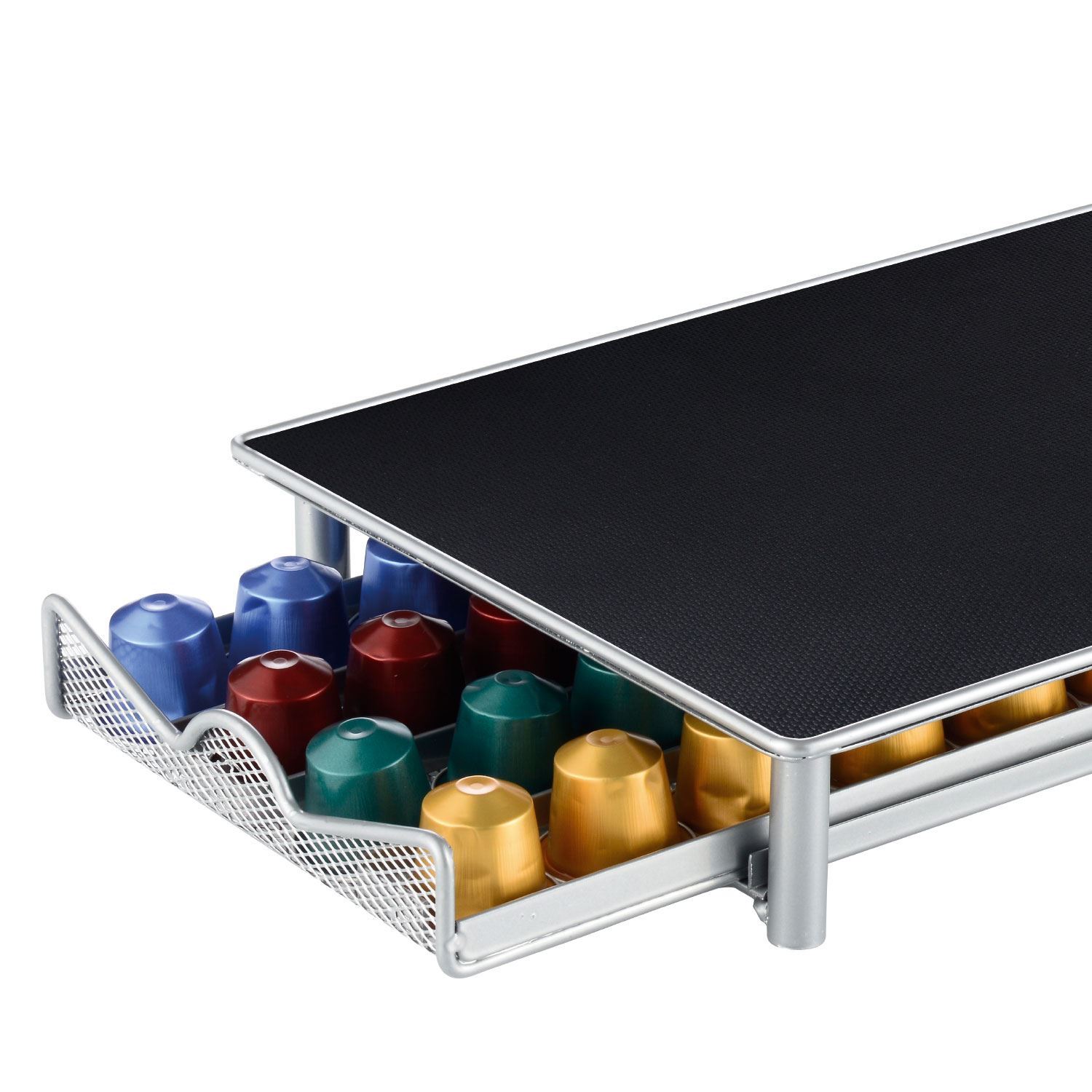 40 Pod Nespresso Coffee Machine Stand & Capsule Storage Holder Drawer
