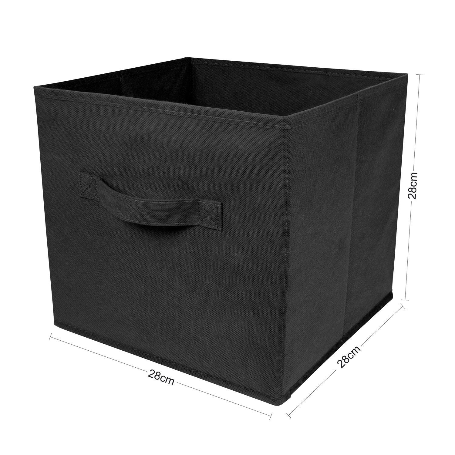 6 Pack Foldable Large Square Storage Box Collapsible Fabric Cubes Kids