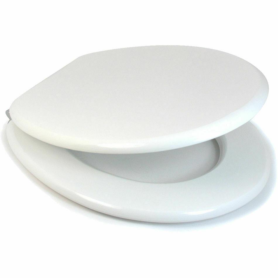 Coloured Universal Toilet Seat Easy Clean Oval Shape Durable Bathroom