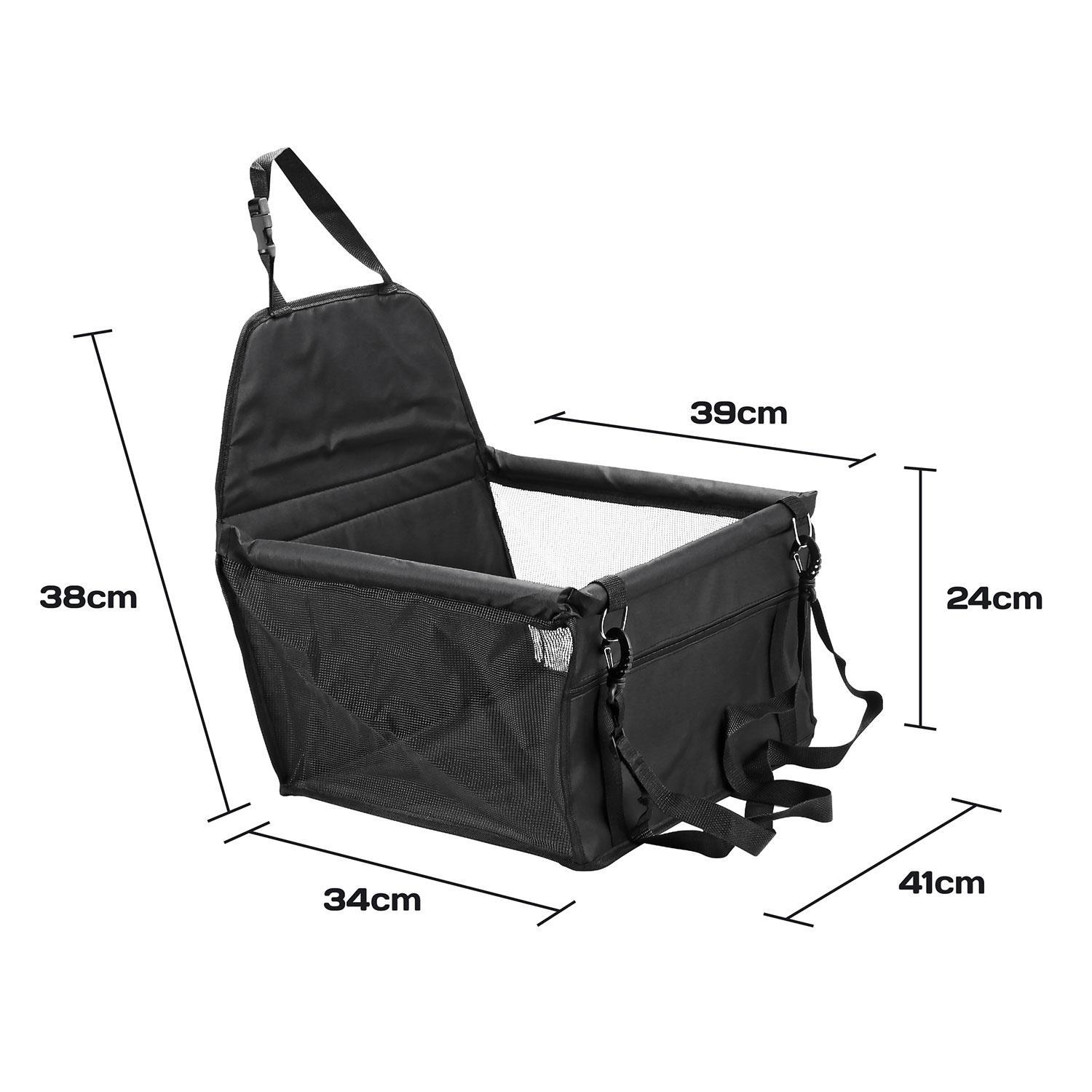 Folding Pet Dog Car Seat Safe Booster Cat Puppy Travel Carrier Bed Bag Basket UK - Picture 8 of 22