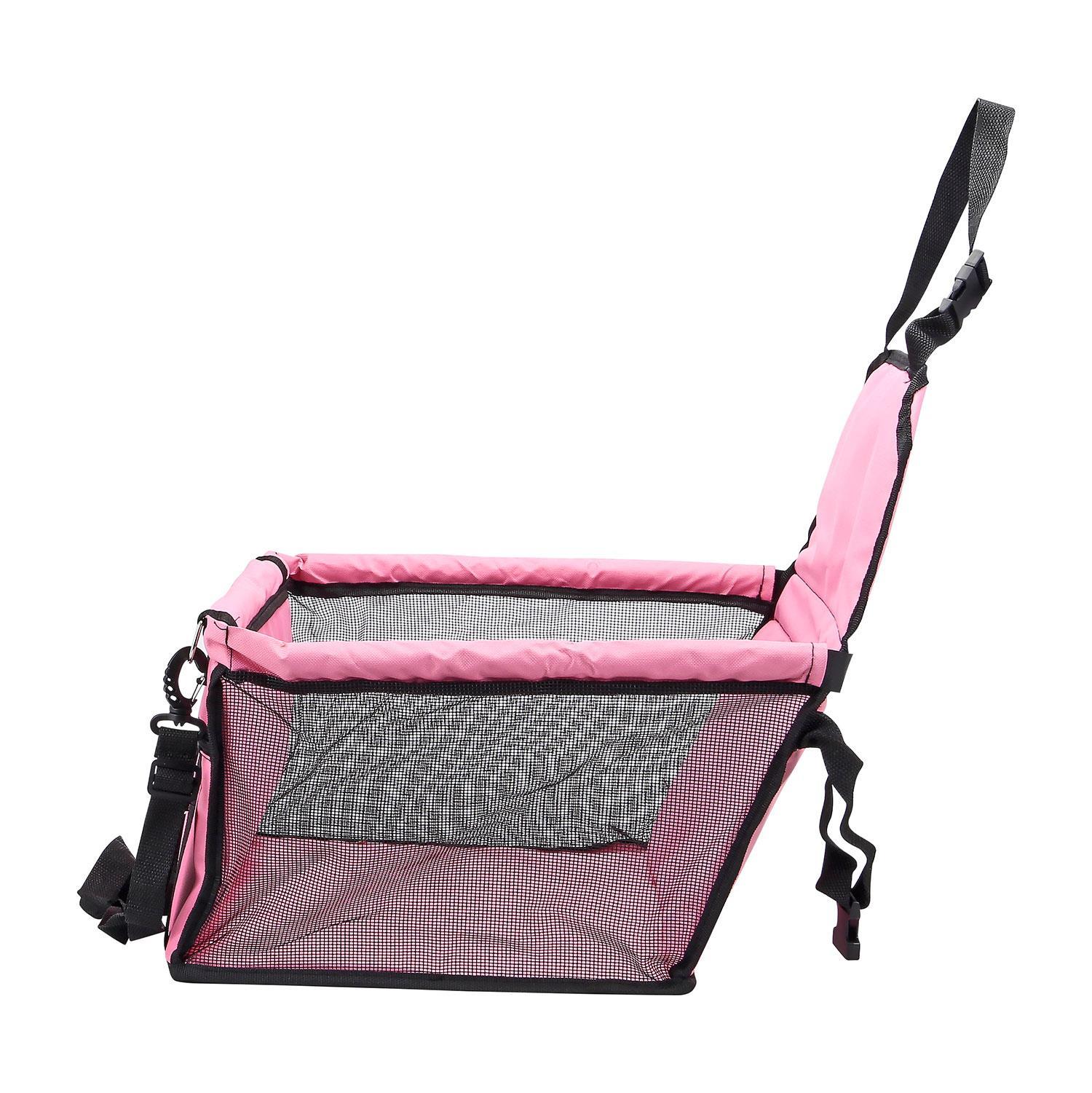 Folding Pet Dog Car Seat Safe Booster Cat Puppy Travel Carrier Bed Bag Basket UK - Picture 17 of 22
