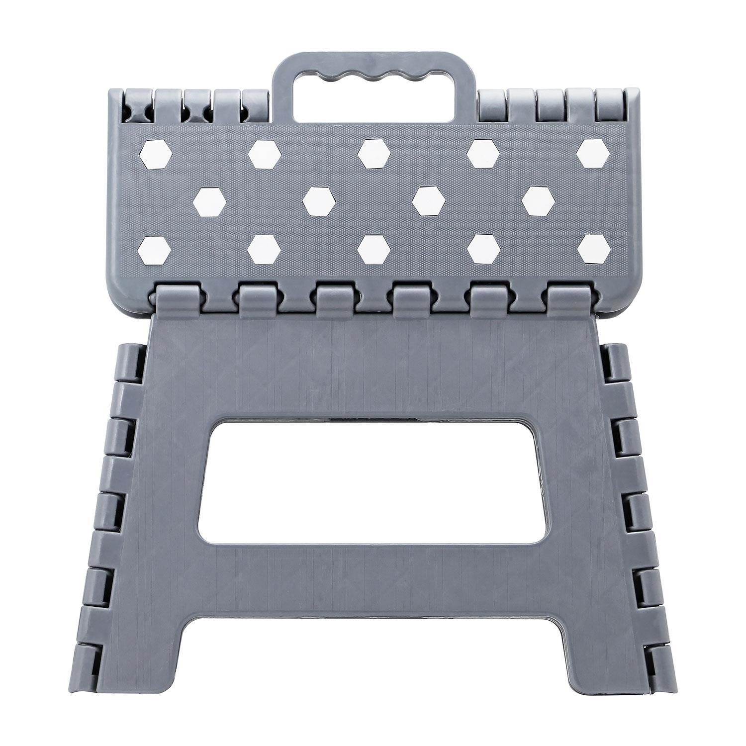 Folding Step Stool Plastic Foldable Multi Purpose Dual Step Stool Small Large - Picture 26 of 50