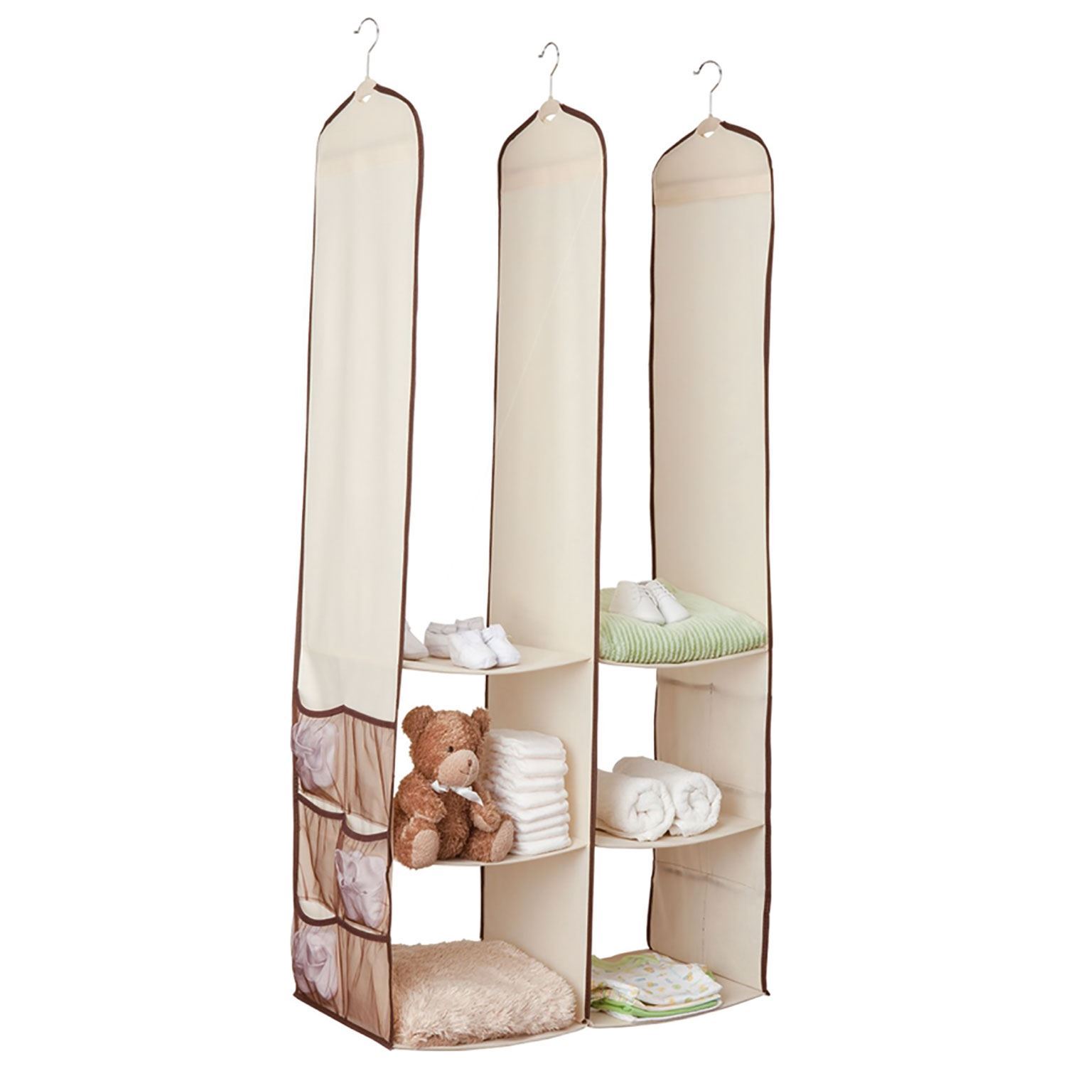 24 Piece Kids Nursery Closet Organiser Baby Clothes Hangers Wardrobe