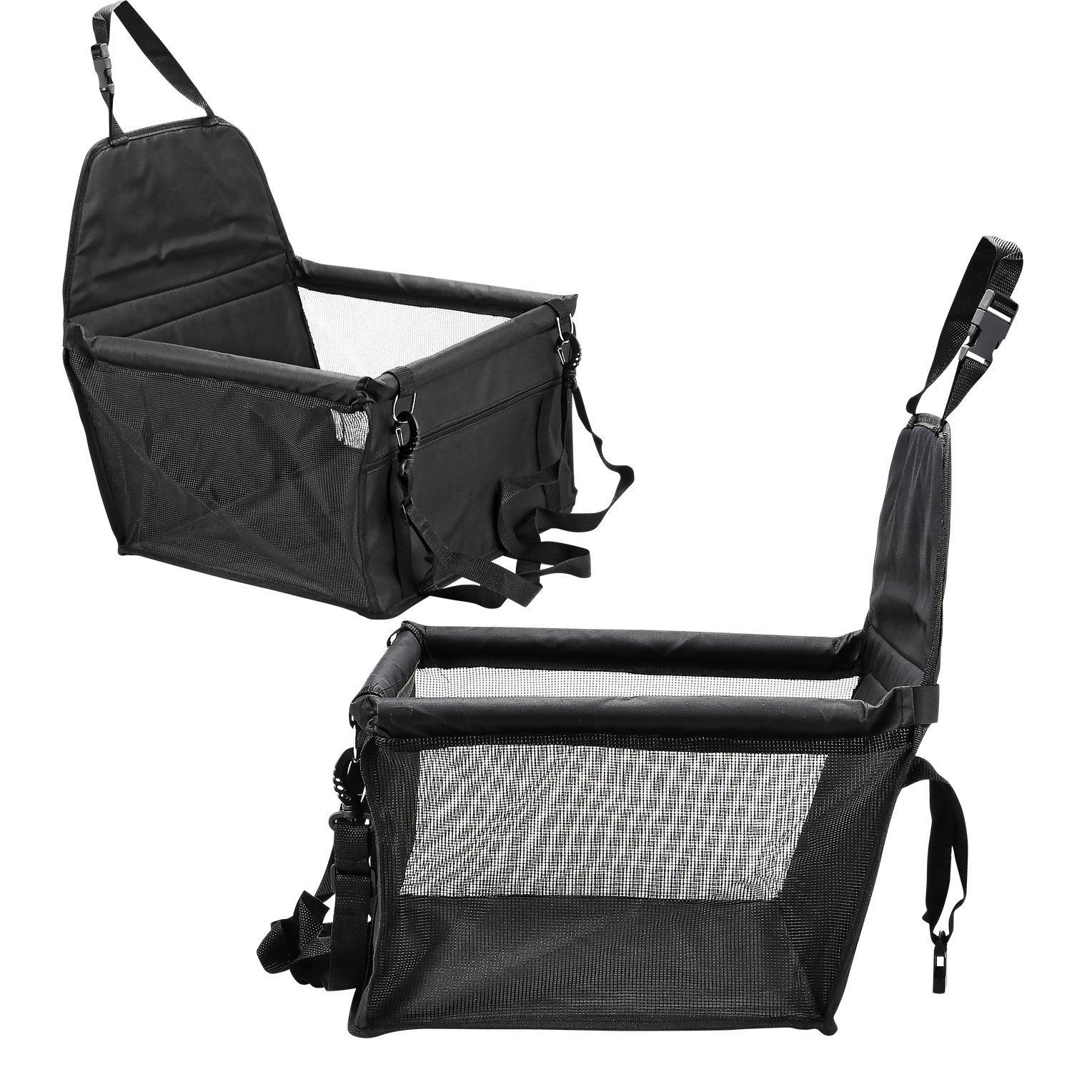 Folding Pet Dog Car Seat Safe Booster Cat Puppy Travel Carrier Bed Bag Basket UK - Picture 6 of 22
