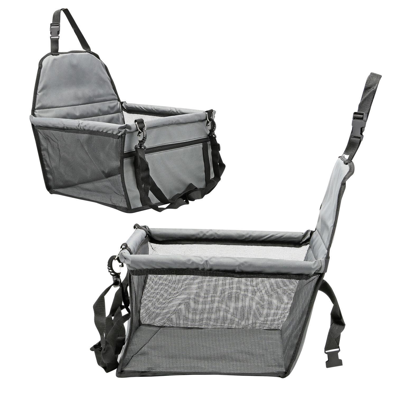 Folding Pet Dog Car Seat Safe Booster Cat Puppy Travel Carrier Bed Bag Basket UK - Picture 14 of 22