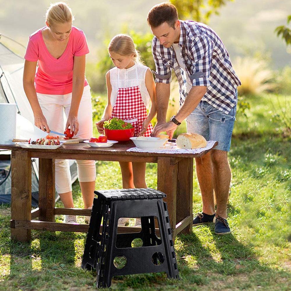 Folding Step Stool Plastic Foldable Multi Purpose Dual Step Stool Small Large - Picture 14 of 50
