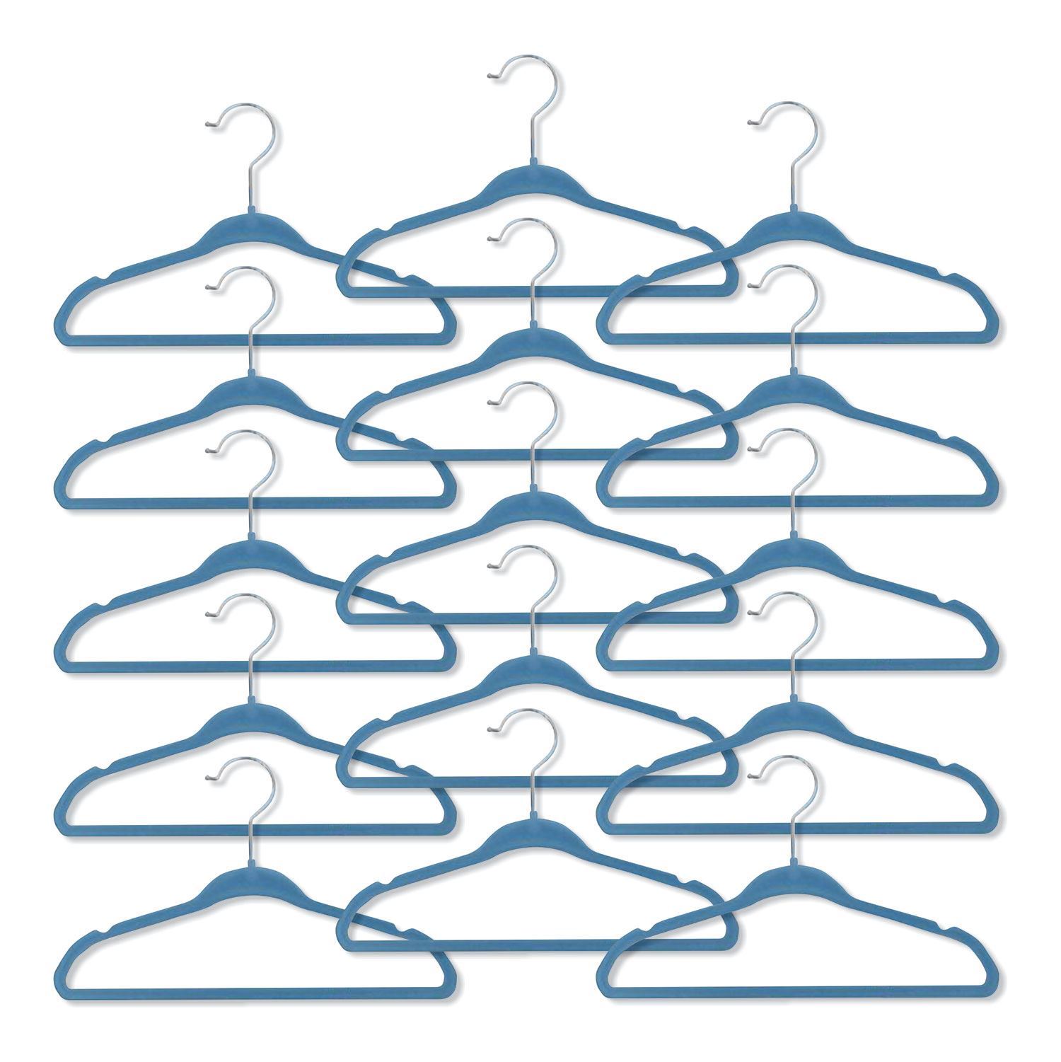 24 Piece Kids Nursery Closet Organiser Baby Clothes Hangers Wardrobe