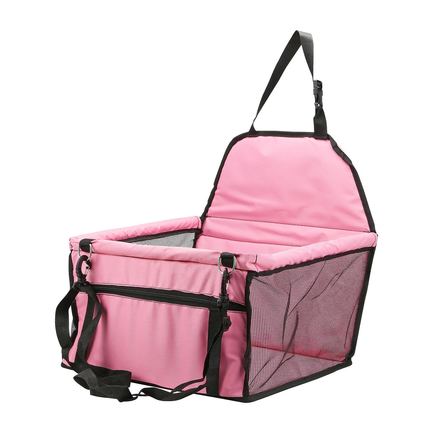 Folding Pet Dog Car Seat Safe Booster Cat Puppy Travel Carrier Bed Bag Basket UK - Picture 18 of 22