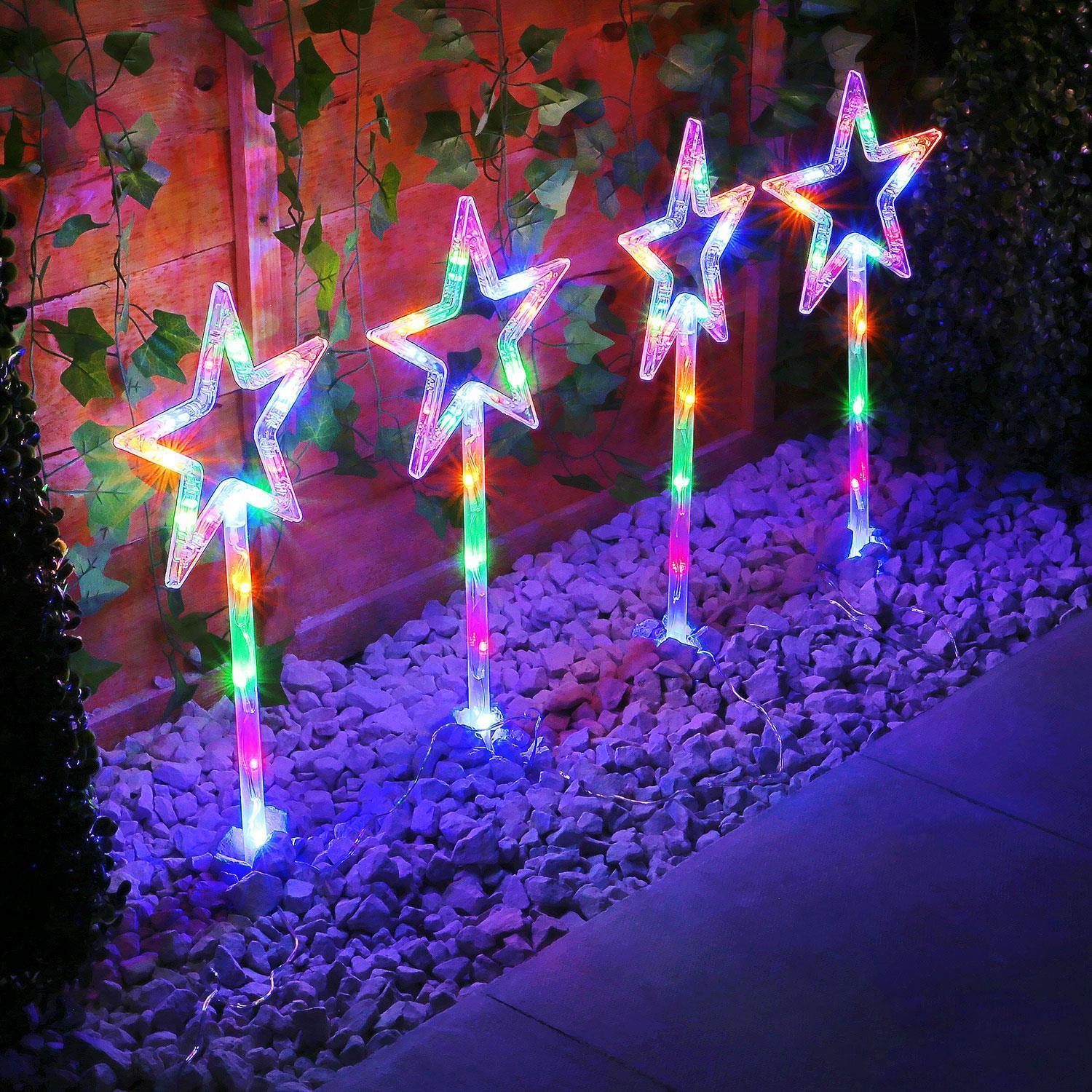 Quntis Garden Lights Solar Powered - Outdoor LED Stake Lights 6 Pack,3200K War White Ultra - View #6