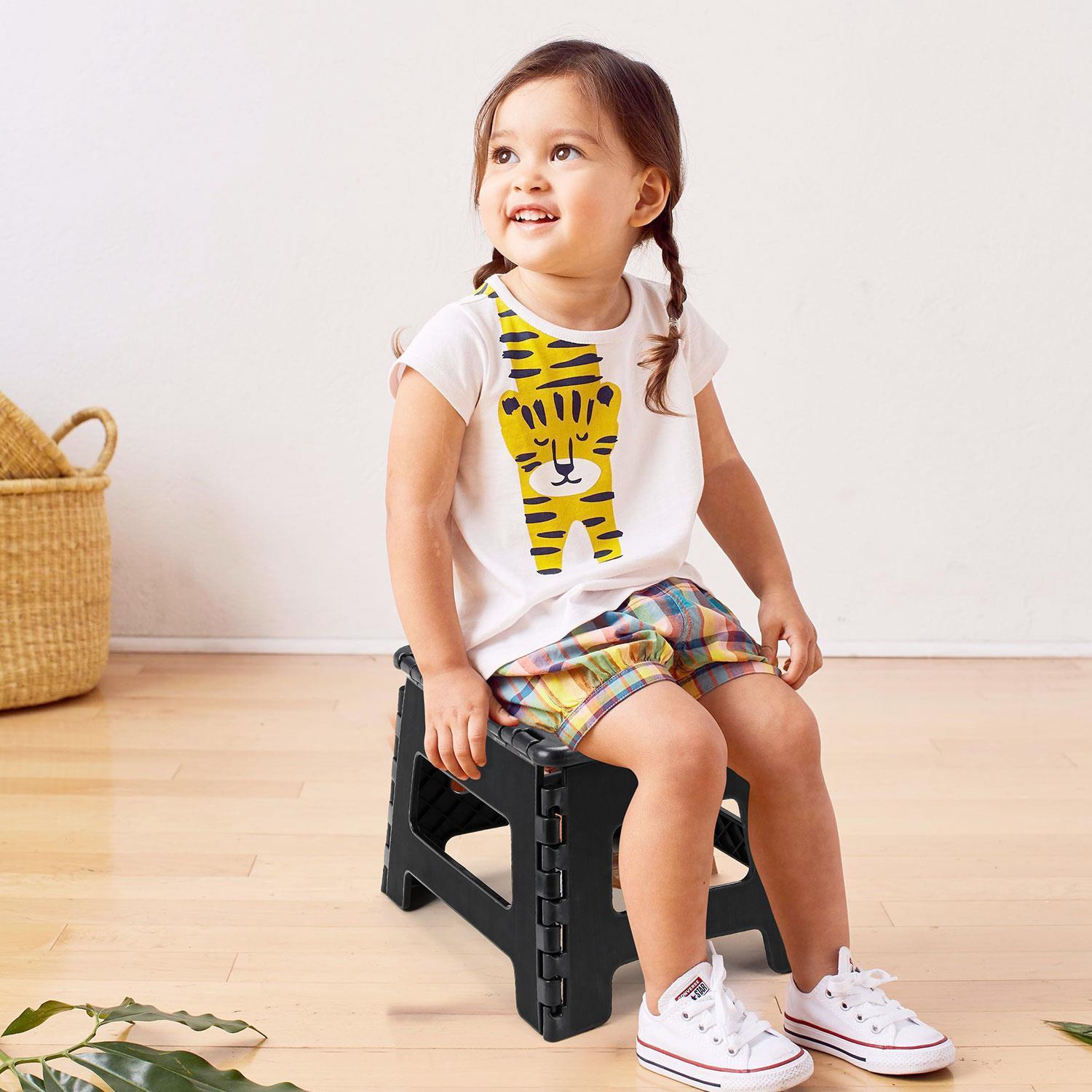Folding Step Stool Plastic Foldable Multi Purpose Dual Step Stool Small Large - Picture 21 of 50