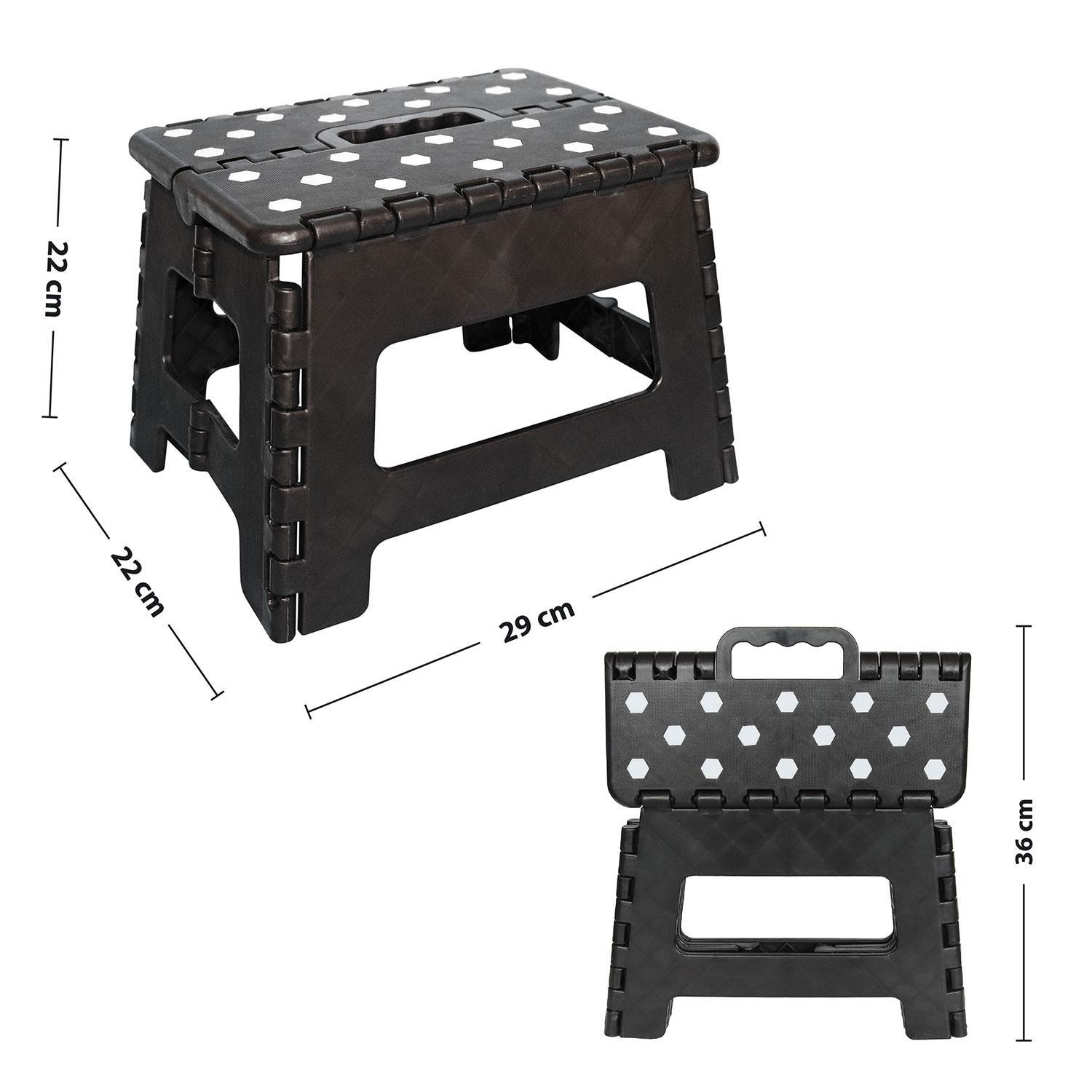 Folding Step Stool Plastic Foldable Multi Purpose Dual Step Stool Small Large - Picture 23 of 50