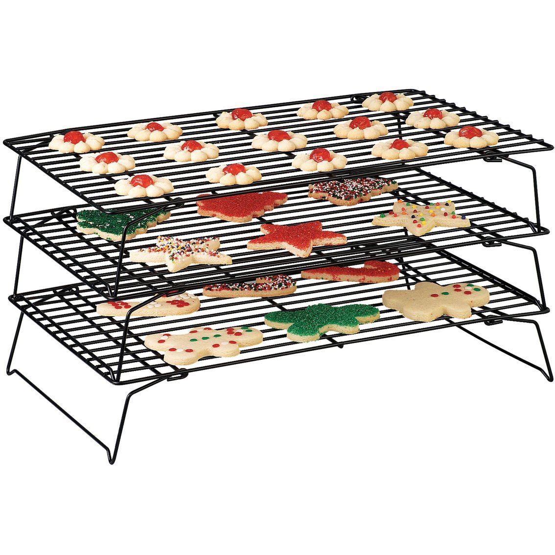 3 Tier Stackable Cooling Baking Cake Biscuit Tray Rack
