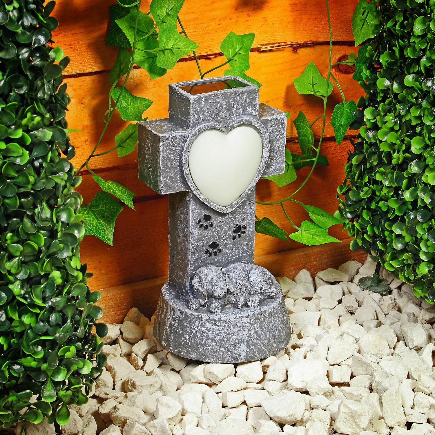 SOLAR PET ANGEL Memorial LED Lights Sympathy Gifts Tombstone Grave